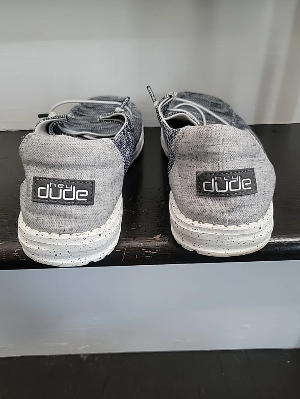 Hey Dude Wendy Sox Dark Grey Women’s Size 11 Pre-owned - Picture 3 of 5